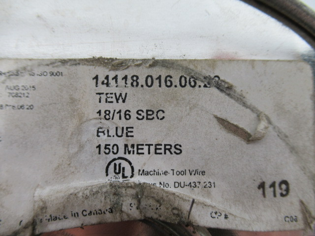 Electro Cables 14118.016.06.20 Machine-Tool Wire 24M TEW 18/16SBC Blue USED