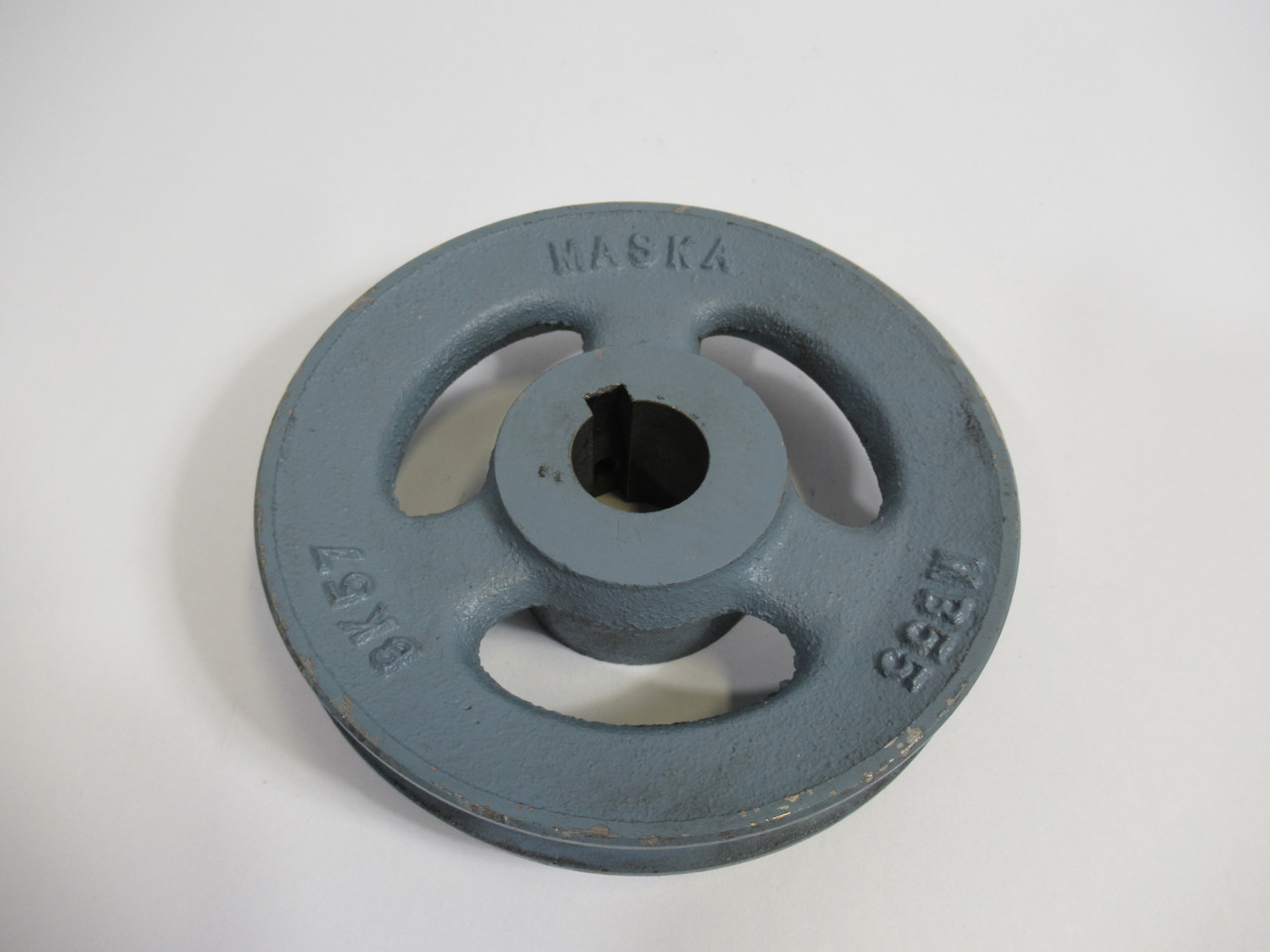 Maska MB55X1 V-Belt Pulley 1" Bore 1 Groove 5.45" OD 5A Belt USED