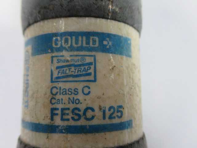 Gould Shawmut FESC-125 Class C Falt Trap 125Amp 600V USED