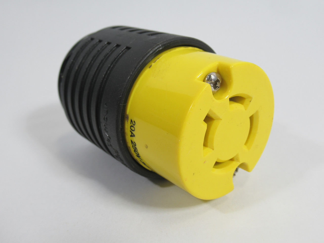 Pass & Seymour Legrand L1520C Turnlok Connector 20A 250V 3P 4W Yellow USED