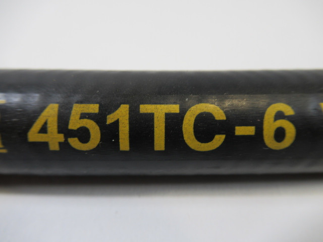 Parker 451TC-6 Hydraulic Hose 16" Length 21.0MPa 3000 psi 3/8" ID USED
