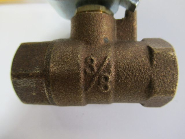 Watts Regulator Ball Valve 3/8” 400WOG 1-3/4" Length USED
