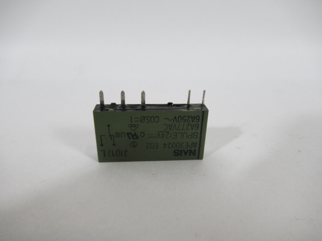 Nais APE30024-E02 Miniature Power Relay 24VDC Coil 6A 277VAC USED