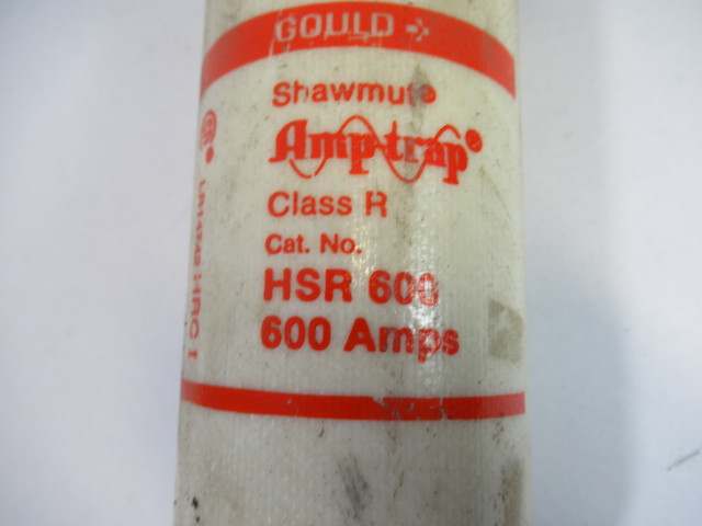 Gould Shawmut HSR600 Amptrap Class R Fuse 600A 600V 200K A.I.R USED
