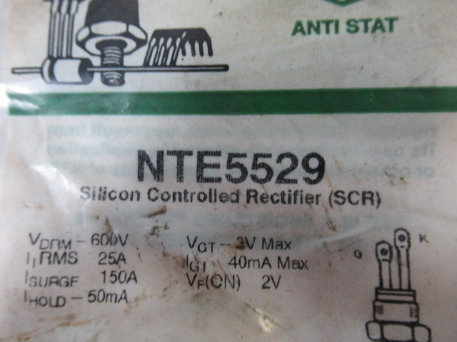 NTE NTE5529 Silicon Controlled Rectifier 600V 150A Surge NEW