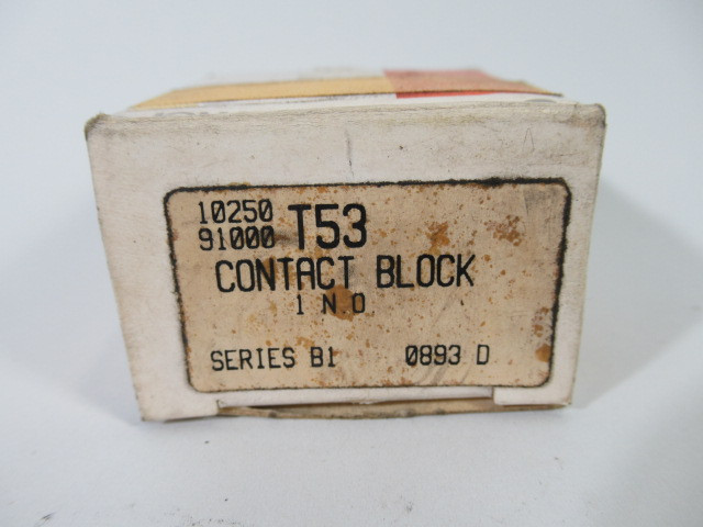 Eaton Cutler-Hammer 10250T53 Contact Block Ser B1 1 N.O ! NEW !
