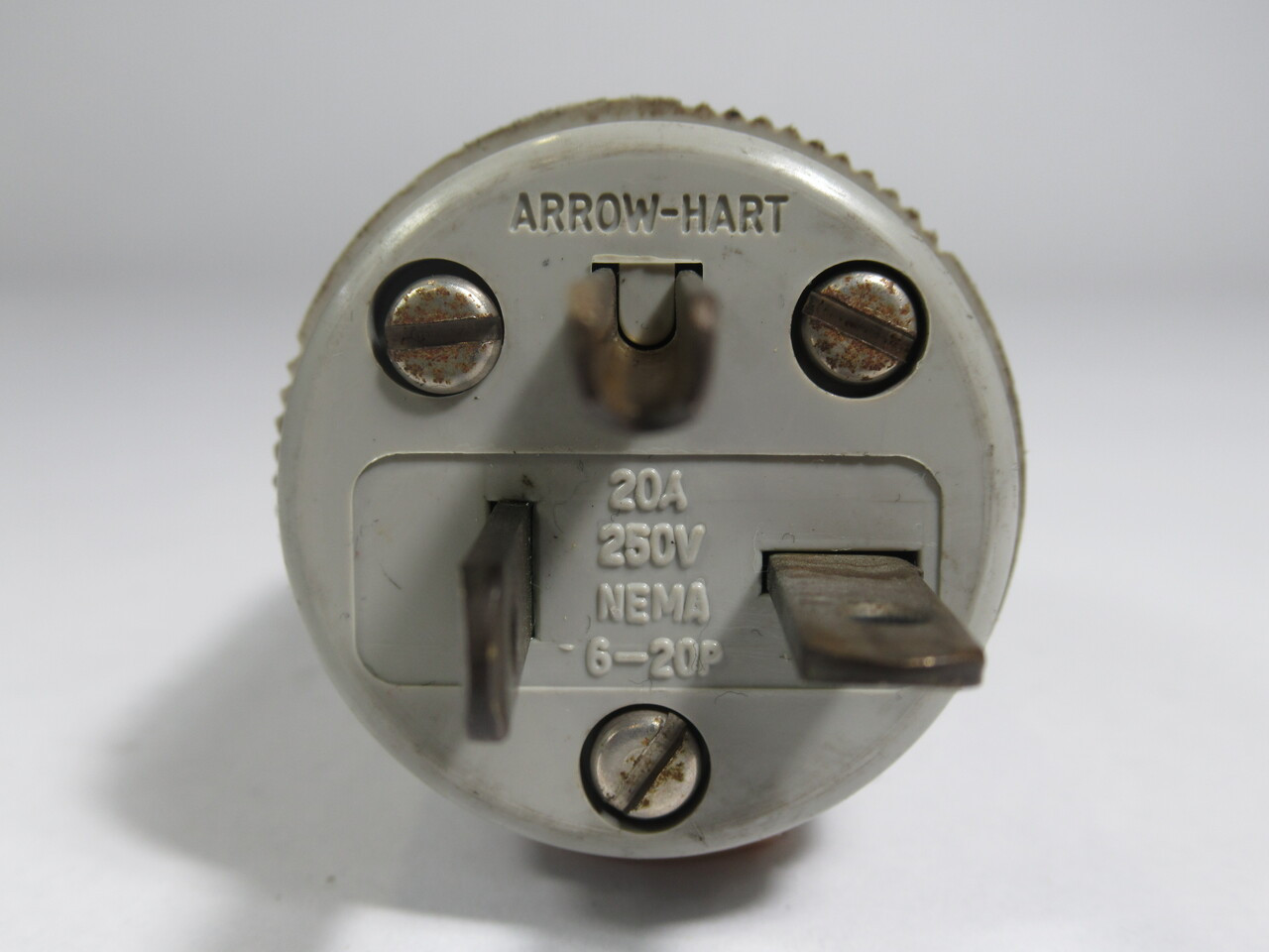 Arrow Hart AH5466N Autogrip Straight Blade Plug Grey 20A 250V 3-Wire USED