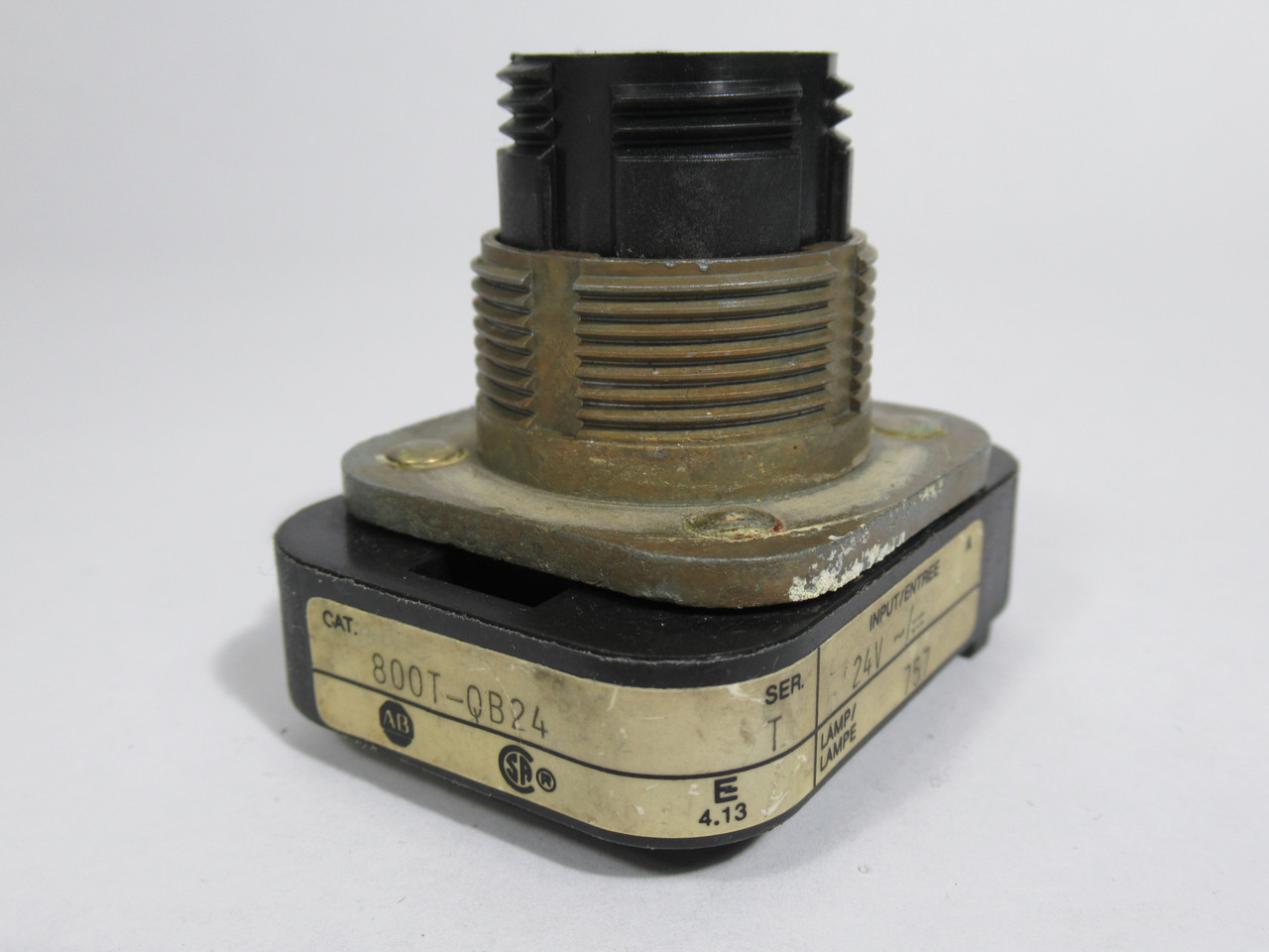 Allen-Bradley 800T-QB24 Ser T Illum Push Button 24V Actuator Only No Cap USED