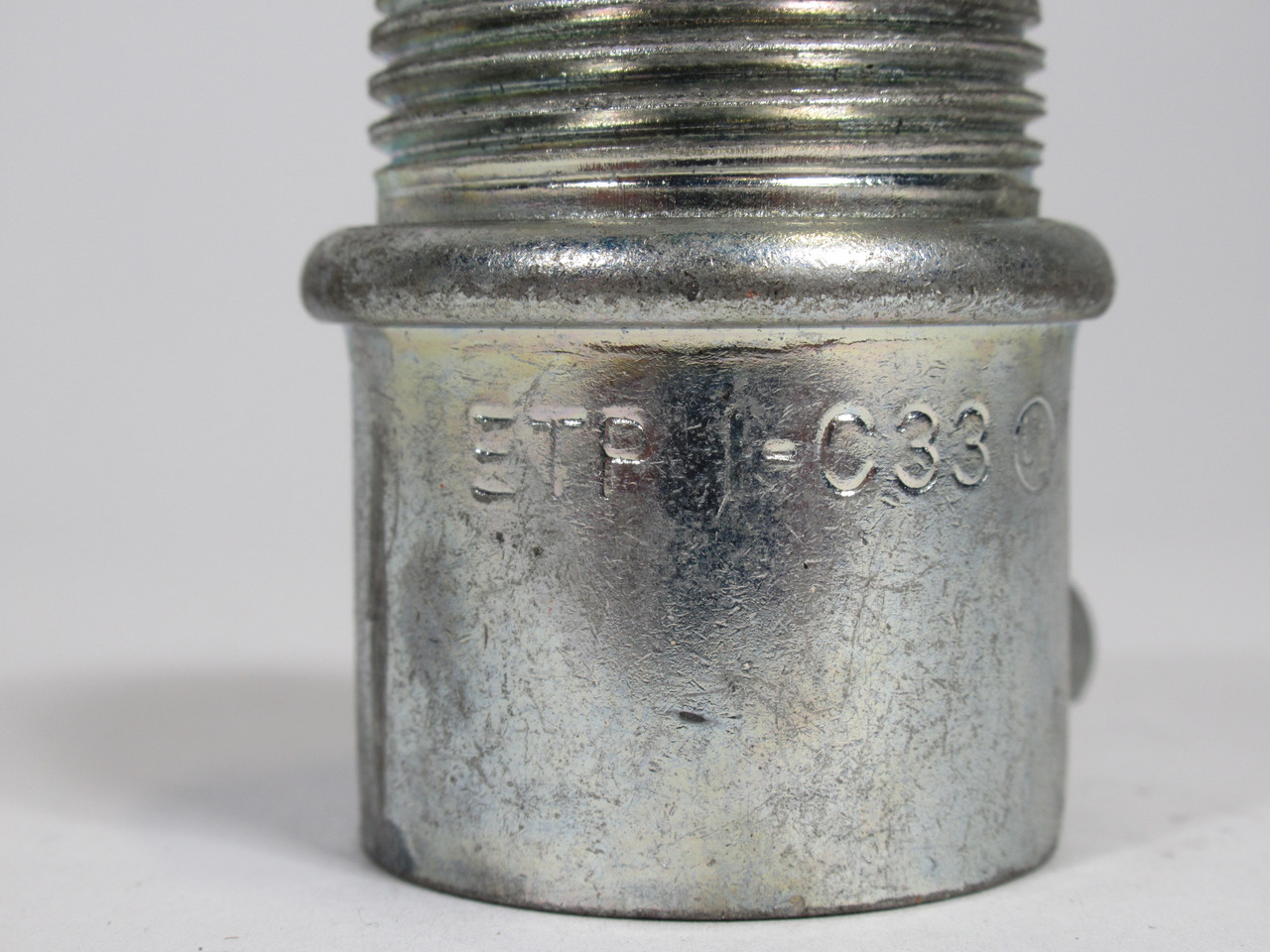 ETP I-C33 Steel EMT Set Screw Connector 1" T 1.32" OD 1.68" L Lot of 2 USED