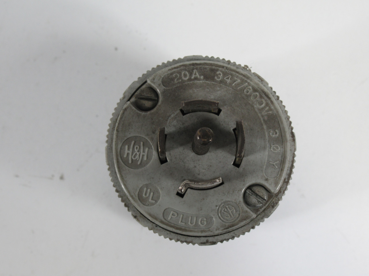 Arrow Hart L23-20P Turn-Pull Plug 20A 347/600V 5W 4P USED