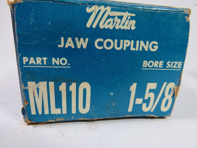 Martin ML110-1-5/8 Jaw Coupling 1-5/8" Bore 3/8" Keyway ! NEW !