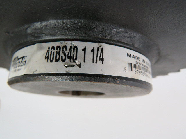 Martin 40BS40-1-1/4 Roller Chain Sprocket 1.25" Keyed Bore 40 T 40 Chain USED