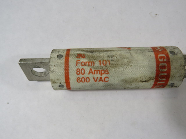 Gould Shawmut A60X80 80A 600VAC Type 1 Fuse USED