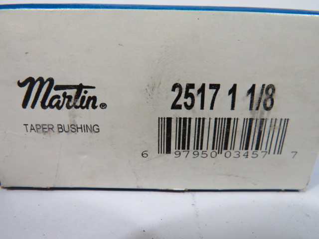 Martin 2517-1-1/8 Taper Lock Bushing 3.375" OD 1.25" B 1.75" LTB ! NEW !