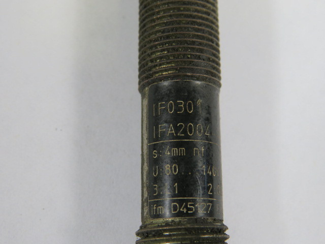 Efector IF0301 Inductive Proximity Switch 20-250 VAC 250 mA 4mm R USED