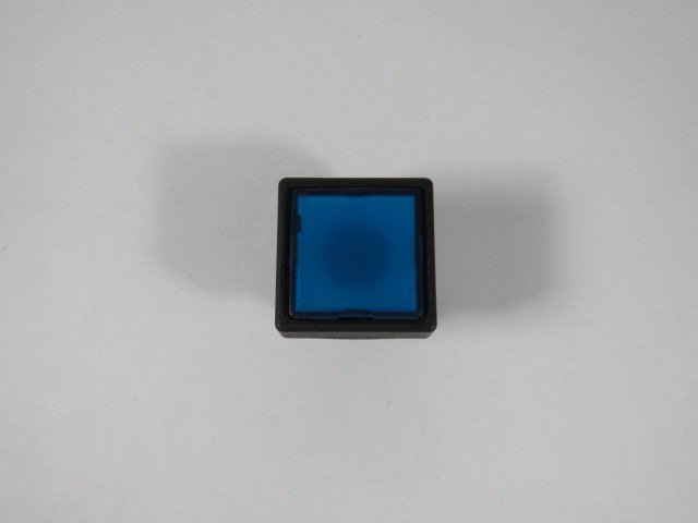 Fuji Electric AR22F0M-S Blue Square Push Button Operator Only USED