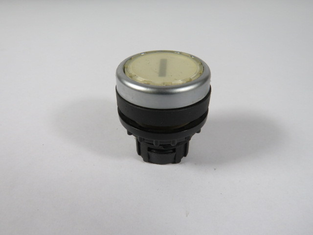 Eaton A22-RLT-WS11 White Push Button Operator w/ I Marking USED