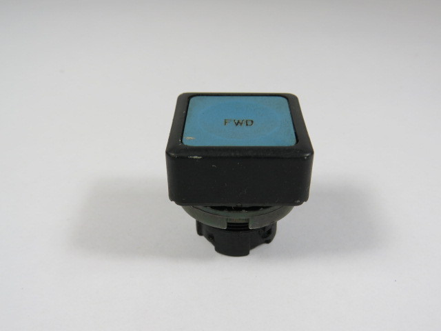General Electric P9SPNLG Blue Push Button "FWD" No Mounting Latch USED