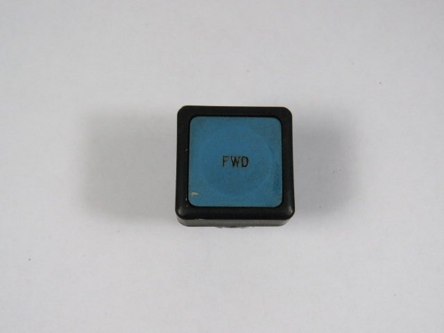 General Electric P9SPNLG Blue Push Button "FWD" No Mounting Latch USED