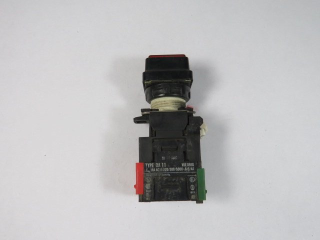 Square D D1Y3O-Z23R Red Square Push Button 1NO/1NC USED