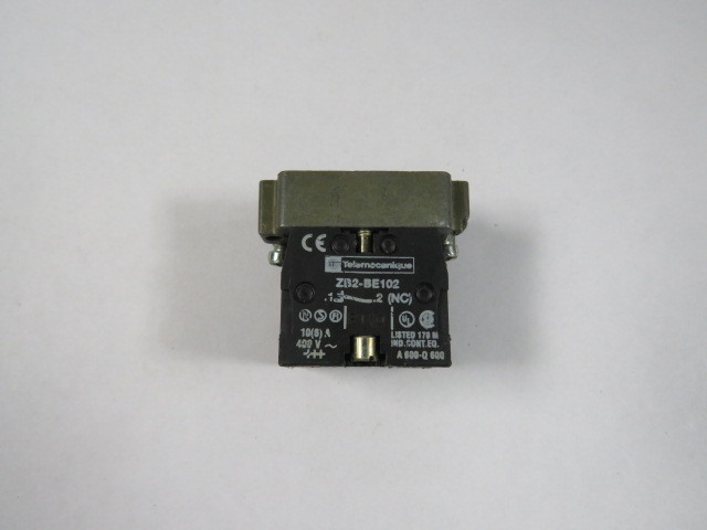 Telemecanique ZB2-BZ104 Contact Blocks w/ Mounting Base 400V 2NC USED