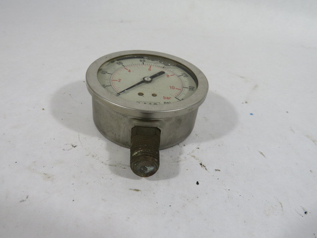 LHA P562709 PGL-A-63-N-B-160-S 0-160psi 0-11bar Pressure Gauge USED