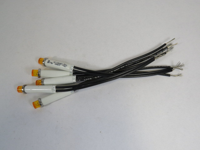 Chicago Miniature 2150A3-125V Panel Indicator 125V 1/2W AMBER Lot of 7 NOP