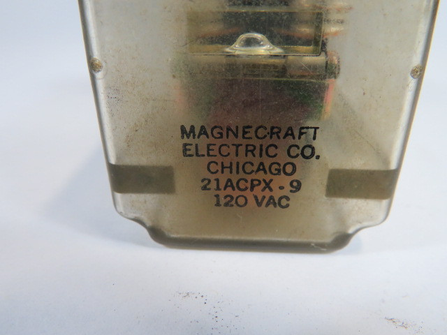 Magnecraft Electric Co. 21ACPX-9 Relay 120VAC USED