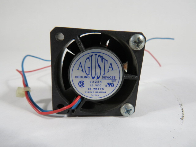 Agusta 32224 12VDC 1.2W Cooling Fan USED