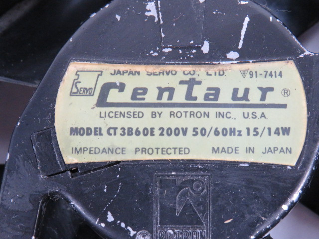 Centaur CT3B60E Cooling Fan 300V 50/60Hz 15/14W USED