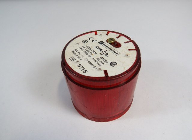 Telemecanique XVA-C341 Red Stack Light w/ Bulb 240V 7W USED