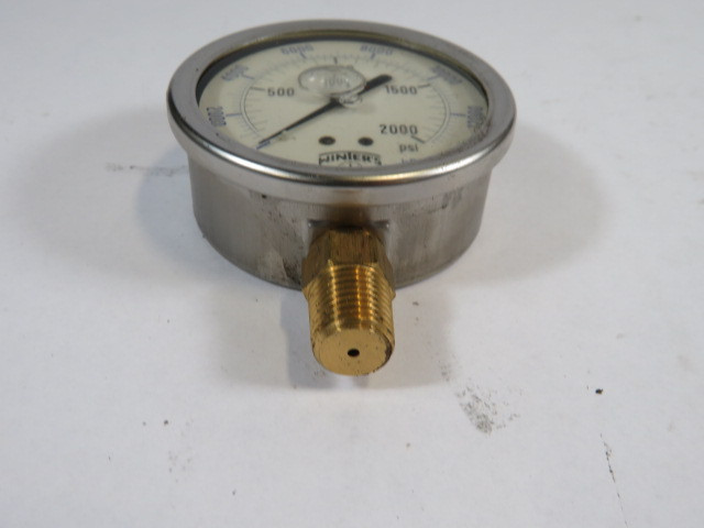 Winters PFQ810 0-2000psi 0-14bar Back Connection Pressure Gauge ! NEW !
