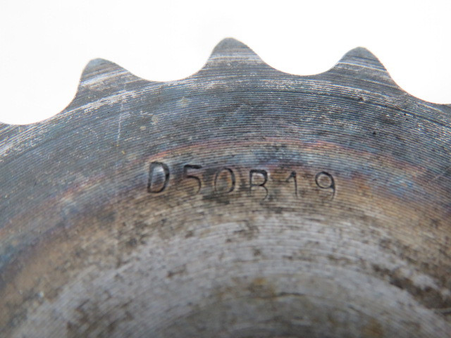 Generic D50B19 Double Sprocket 4.3" OD 0.9" ID 19 Teeth USED