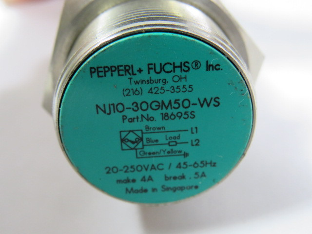 Pepperl+Fuchs 18695S Inductive Sensor 20-250VAC 45-65HZ USED