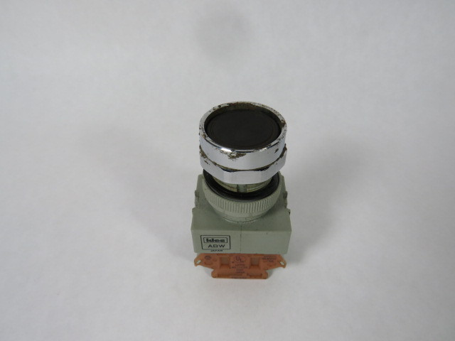 IDEC ABW111-B Non-Illuminated Black Push Button 1NO/1NC USED
