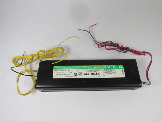 Sola 557-192SX Instant Start Ballast 600V 60Hz 0.275A USED