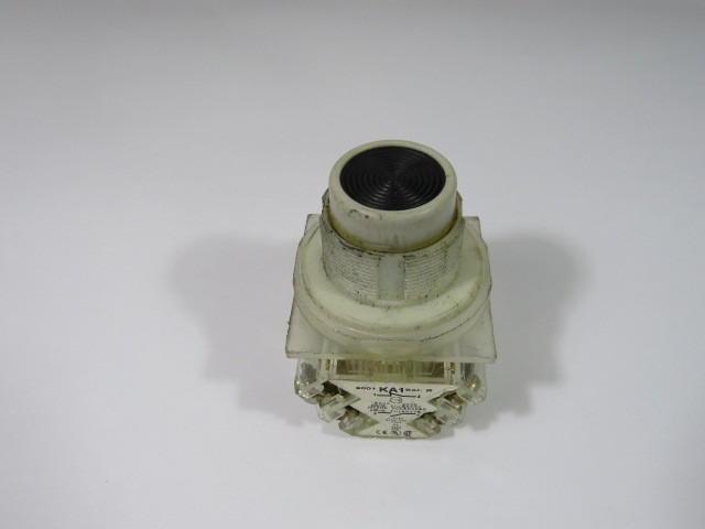 Square D 9001-SKR3BH13 Black Push Button 1NO/1NC USED