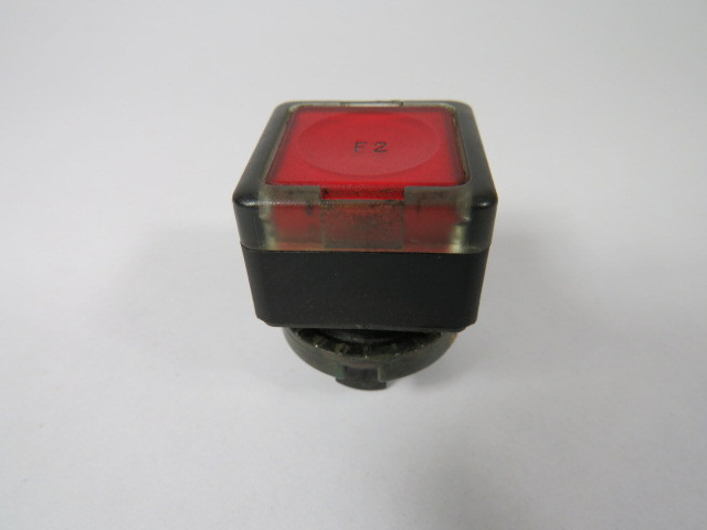 General Electric P9SPLRGD Red Push Button "F2" No Mounting Latch USED