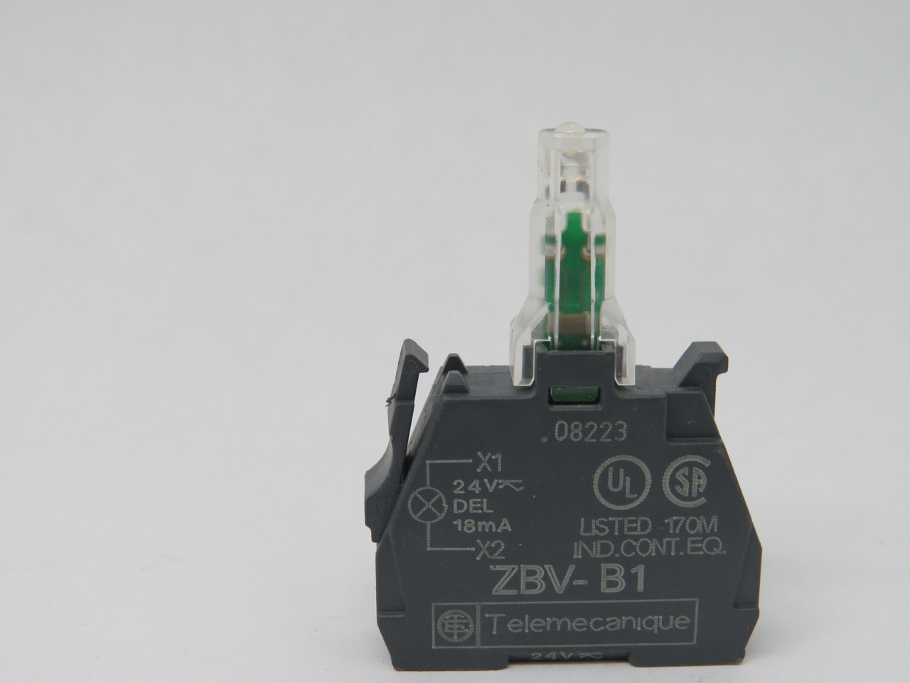 Telemecanique ZBV-B1 Push Button Light Module 22mm 24VAC/DC 18mA USED