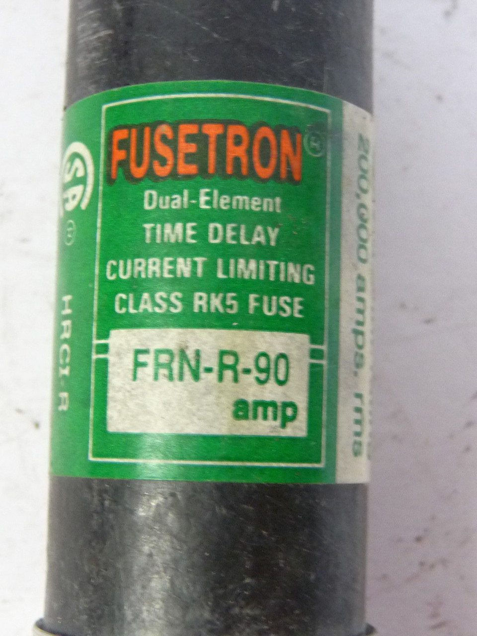 Fusetron FRN-R-90 Time Delay Dual Element Fuse 90A 250V USED