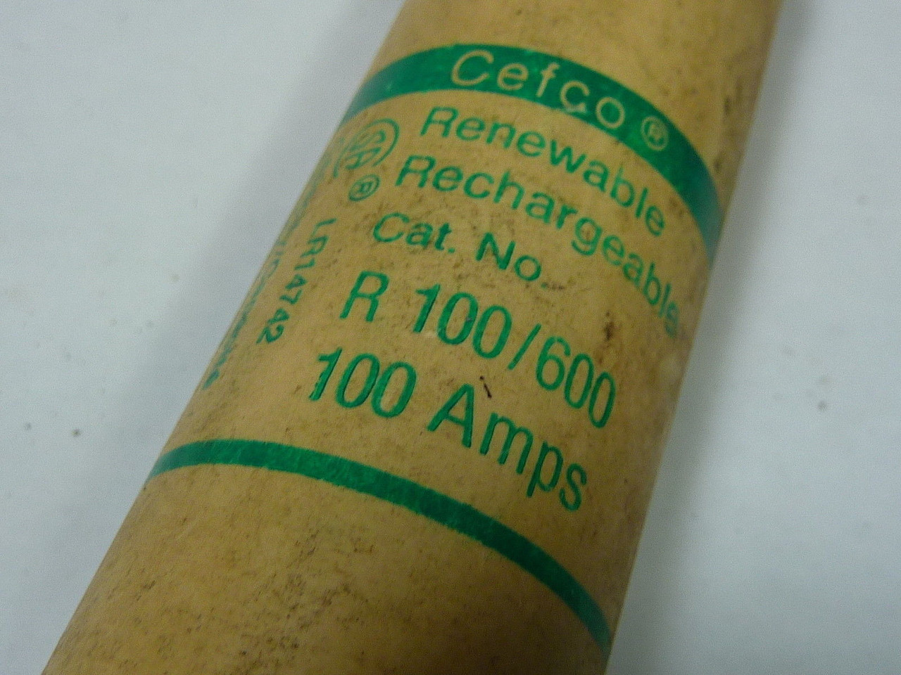 Cefco R-100/600 Renewable Fuse 100A 600V USED