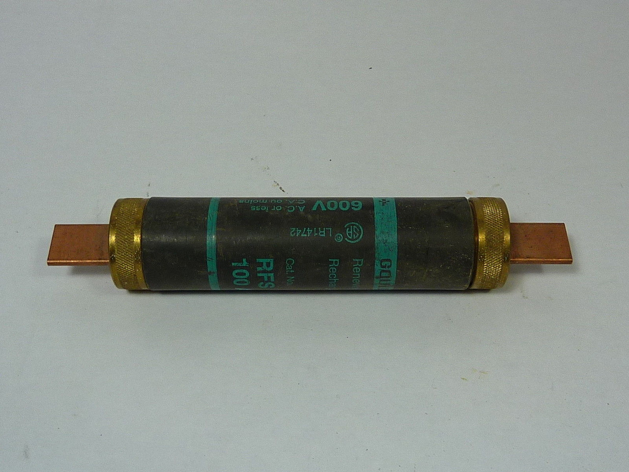 Gould RFS-100 Renewable Fuse 100A 600V USED
