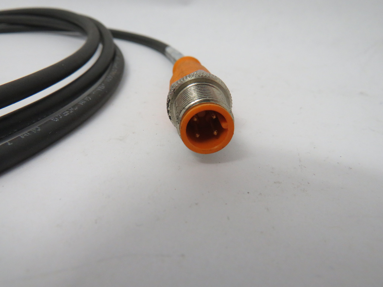 IFM Electronic EVC076 Connector Cable 4A 300VDC 250VAC M12 1.7m CUT CABLE USED