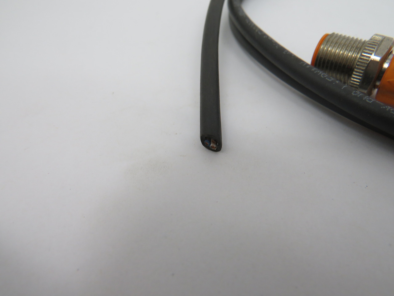 IFM Electronic EVC076 Connector Cable 4A 300VDC 250VAC M12 1.7m CUT CABLE USED