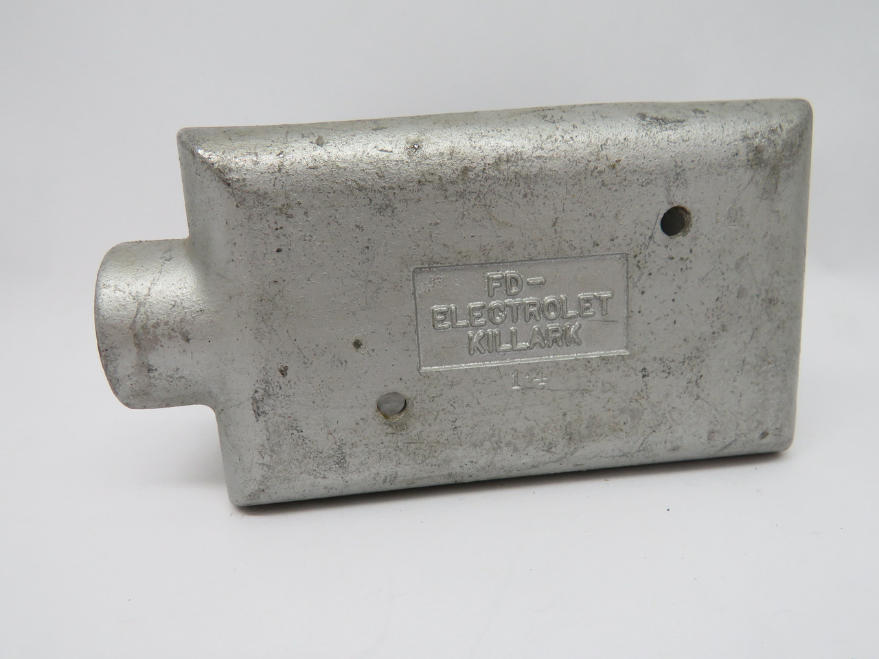 Killark FD-1 Electrolet Electrical Plug Enclosure C/W Cover NO DOOR 1/2 NPT USED