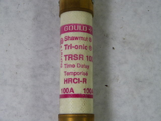 Gould Shawmut TRSR100 Time Delay Fuse 100A 600V  USED