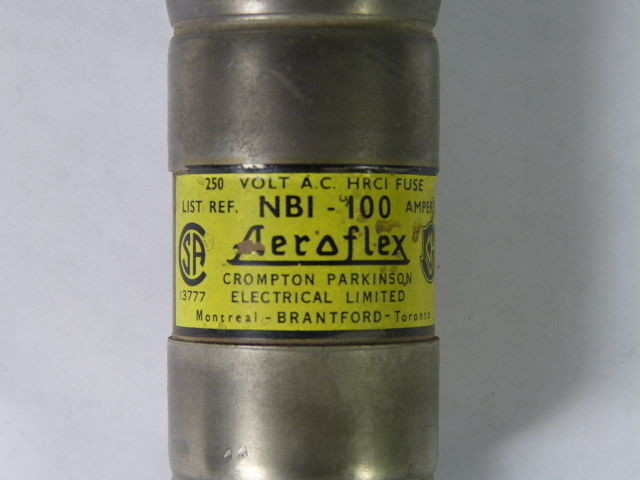 Aeroflex NB1-100 Fuse 100A 250V USED