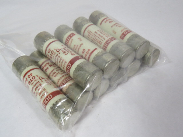 Gould OTN-40 One Time Fuse 40A 250V Lot of 10 USED