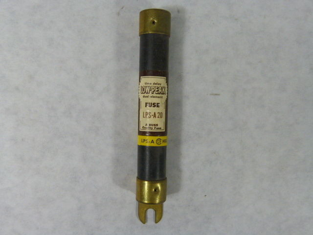 Low-Peak LPS-A-20 Time Delay Dual Element Fuse 20A USED
