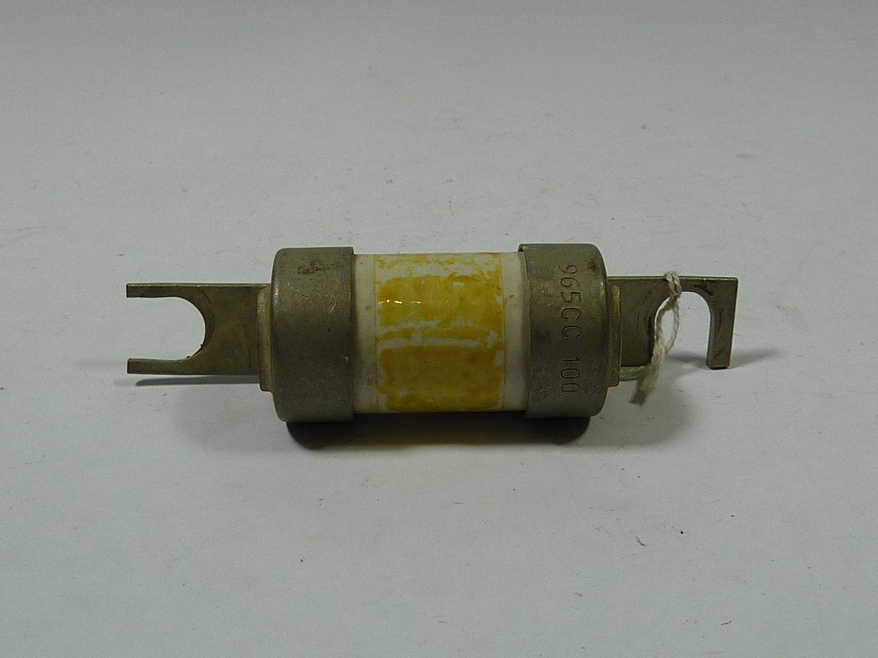 General Electric 965CC100 Bolt On Fuse 100A Open Hole USED